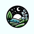 Beautiful Nature Emblem: Impactful Nature Logo