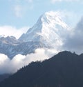 Beautiful nature. Fairy scenery. Aerial view of Himalayan mountains of Nepal Royalty Free Stock Photo