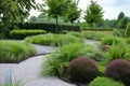 Beautiful nature garden in calssical and modern hitech style