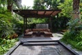 Beautiful nature garden in calssical and modern hitech style