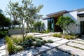 Beautiful nature garden in calssical and modern hitech style