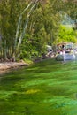 beautiful nature landscape in azmak river, mugla