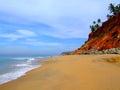 Beautiful nature landscape with beach and mountains. Royalty Free Stock Photo