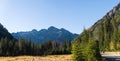 Beautiful nature landscape High Tatra Mountains national park. Carpathians, Poland Royalty Free Stock Photo