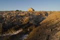 Beautiful nature and landscape photo of coast and small church at Adriatic Sea in Croatia Royalty Free Stock Photo