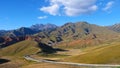 Beautiful nature landscape veiw of The Qilian Mountain Scenic Area Mount Drow in Qinghai China