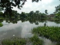 Beautiful Nature Landscape View with Big Pond.