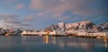 Beautiful nature lanscape of Lofoten in Norway Royalty Free Stock Photo