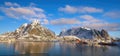 Beautiful nature lanscape of Lofoten in Norway Royalty Free Stock Photo