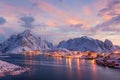 Beautiful nature lanscape of Lofoten in Norway Royalty Free Stock Photo