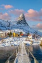 Beautiful nature lanscape of Lofoten in Norway Royalty Free Stock Photo