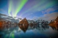 Beautiful nature lanscape of Lofoten in Norway Royalty Free Stock Photo