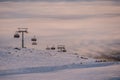 Amazing sky and mountains all around. Skiing/snowboarding resort. Breathtaking view.