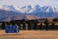 Beautiful nature near Ruataniwha lake, Twizel, New Zealand Royalty Free Stock Photo