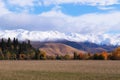 Beautiful nature near Twizel, New Zealand, South Island, Ohau Range Royalty Free Stock Photo