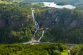 Beautiful Nature Norway. Latefossen Waterfall Odda Norway