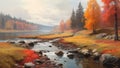 Beautiful nature painting Royalty Free Stock Photo