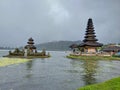 Beautiful nature photography Bali culture History in Bali temple Bedugul Indonesia fog rain reservoir beach lake
