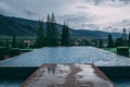 Beautiful nature from the pool view at the Toscana Valley in Khaoyai. Royalty Free Stock Photo