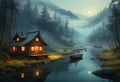 Beautiful Nature: Realistic Sunlit Landscapes with Bioluminescence Intrigue