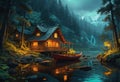 Beautiful Nature: Realistic Sunlit Landscapes with Bioluminescence Intrigue