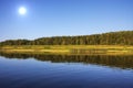 Beautiful nature on the river Chusovaya