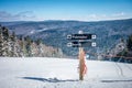 Beautiful nature and scenery around snowshoe ski resort in cass Royalty Free Stock Photo