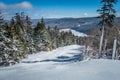 Beautiful nature and scenery around snowshoe ski resort in cass