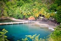 Anse Noire, near Grande Anse, Martinique, Carribbean Royalty Free Stock Photo