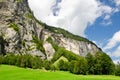 Beautiful nature in Staubbach valley - Lauterbrunnen, Switzerland