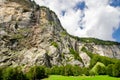 Beautiful nature in Staubbach valley - Lauterbrunnen, Switzerland