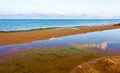 Beautiful Nature Summer Beach Background, selective focus. Royalty Free Stock Photo