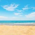 Beautiful Nature Summer Beach Background, selective focus Royalty Free Stock Photo