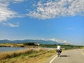 Blue Sky cloud in Sado Island ,Niigata Japan Royalty Free Stock Photo