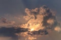 Beautiful nature  sun and cloud Royalty Free Stock Photo