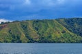 Beautiful nature view of lake Toba from Berastagi, Medan, Indonesia Royalty Free Stock Photo