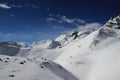 Beautiful nature views of the Himalayas mountains in Nepal. The highest pedestrian pass in the world Torong La on a trekking circl