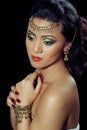 Beautiful ndian woman with bridal makeup