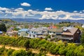 Beautiful neigborhood with houses Royalty Free Stock Photo