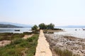 Beach in Posedarje, Croatia Royalty Free Stock Photo