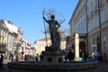 Neptune statue on Rynok Square in Lviv, Ukraine