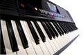 Beautiful new baby grand piano keyboard Royalty Free Stock Photo