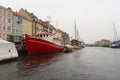 Beautiful new Haven water canal in Copenhagen Royalty Free Stock Photo