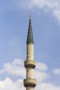 Beautiful New Valide Sultan Mosque minaret Royalty Free Stock Photo