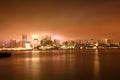 Beautiful New York City skyline at night Royalty Free Stock Photo