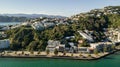 Aerial, Oriental Bay Neighborhood, New Zealand