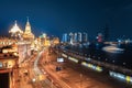 Beautiful night at the bund in shanghai