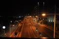 The beautiful night landscape street of limassol