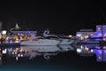 The beautiful Night Limassol Marina in Cyprus Royalty Free Stock Photo