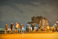 Casino Constanta by night, Romania.